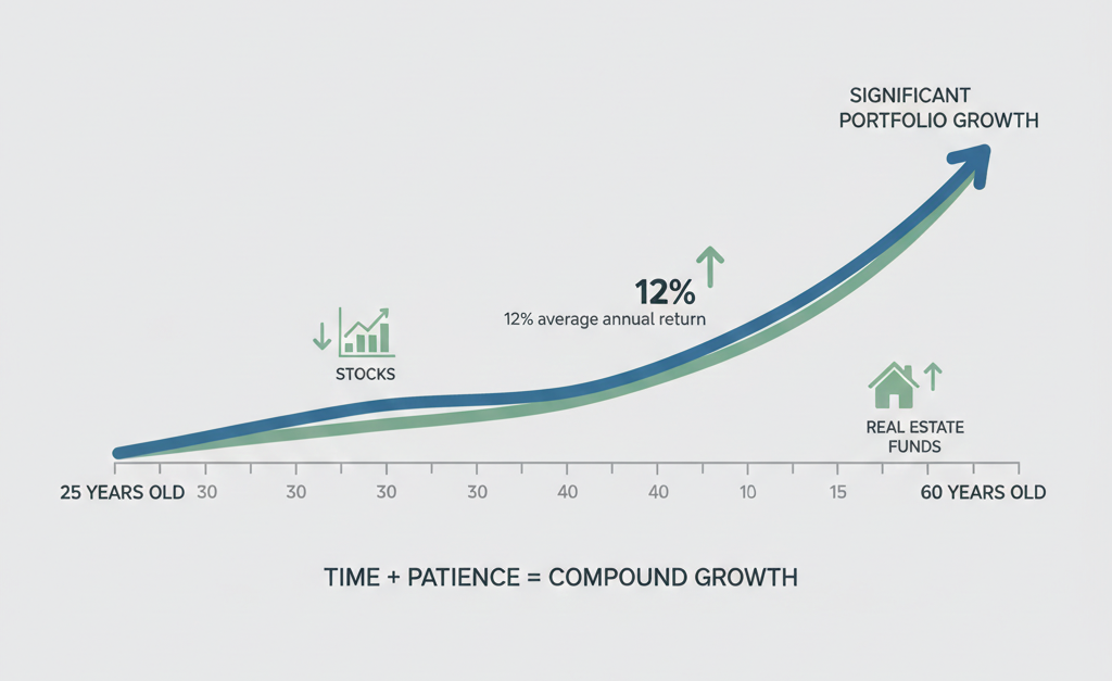 um grafico mostrando evolução dividendos