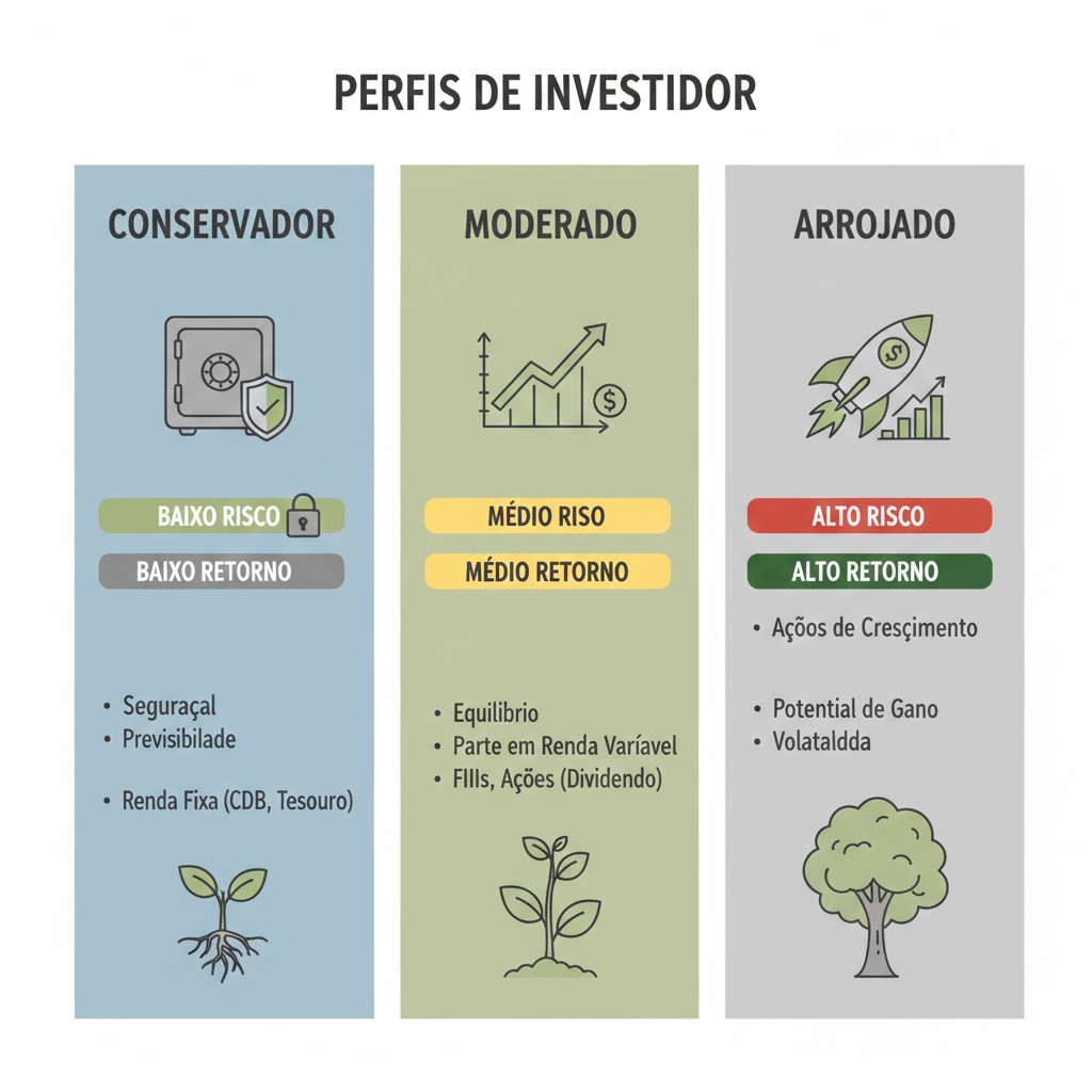Perfis de investidor e níveis de risco nos investimentos