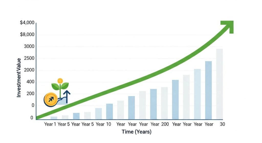 crescimento ao longo prazo patrimonio