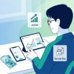 Pessoa analisando opções de investimento para iniciantes com 1000 reais no Brasil