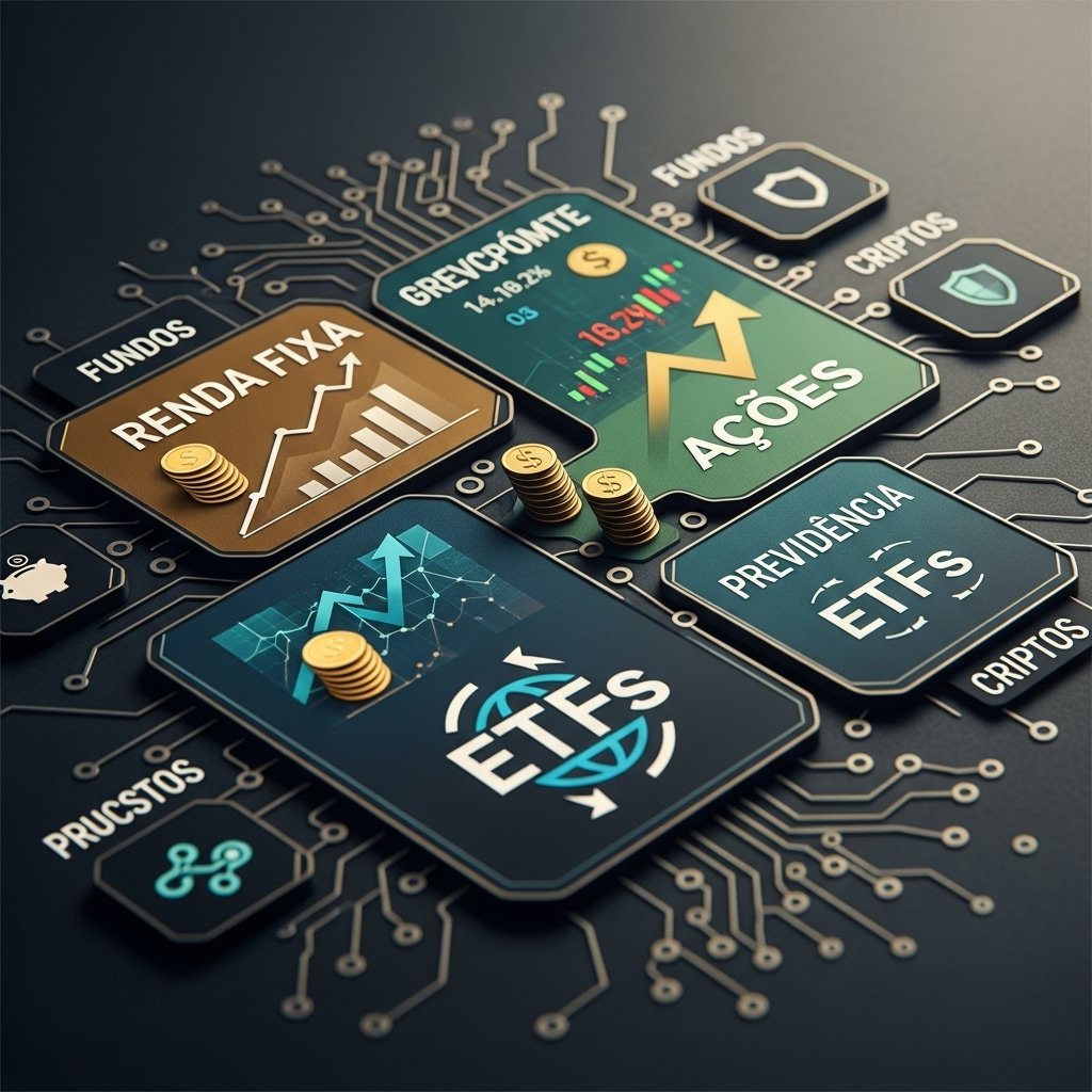 Principais tipos de investimentos no Brasil explicados de forma visual