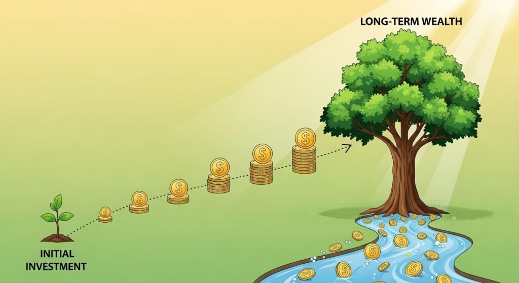 Conceito de aposentadoria financeira e planejamento de longo prazo